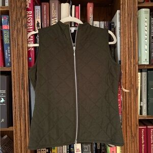 Quilted Olive Vest